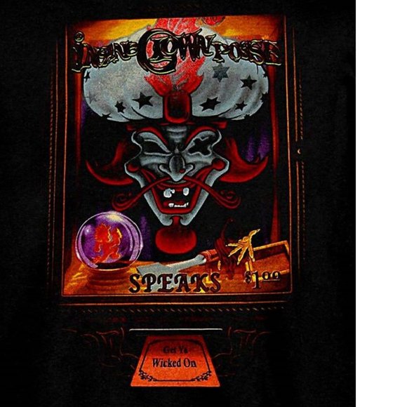 Insane Clown Posse Teller horrorcore hip hop rock Official T-Shrit S NWT - Picture 3 of 5